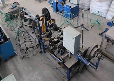 China Electric Galvanized Barbed Wire Making Machine 1.6 - 3.0 Mm 3 Kw High Capacity supplier