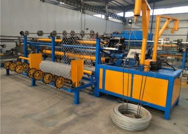 China Double Wire Fencing Wire Making Machine , Black Wire Chain Link Weaving Machine  supplier